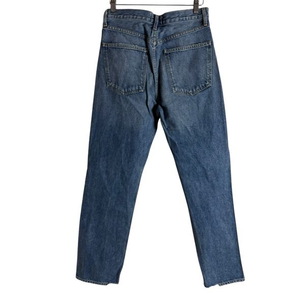 Agolde 90’s Loose Straight Fit Distressed Denim Blue Jeans Portal Size 25 - Picture 9 of 12